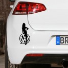 VW GIRL Nalepka