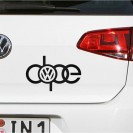VW DOPE Nalepka
