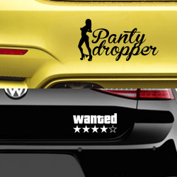 2x FUNNY CAR PACK Nalepk